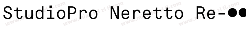 StudioPro Neretto Re字体转换